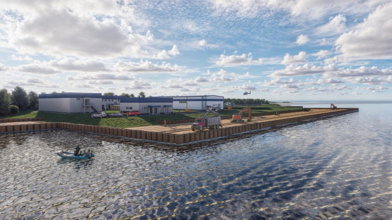 Реконструкция береговой береговой линии  в г. Высоцк