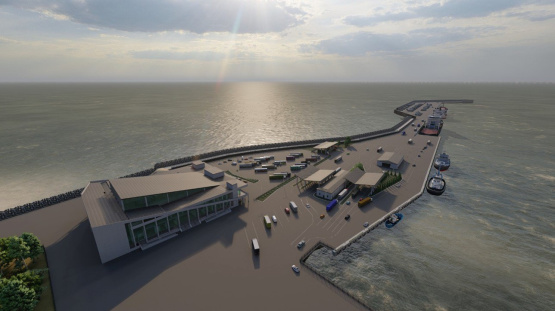 Строительство морской портовой инфраструктуры в морском порту Калининград. Международный морской терминал для приема круизных и грузопассажирских судов в г. Пионерский, Калининградской области.